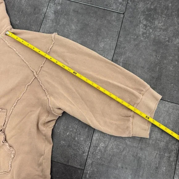 Free People Long Hooded Duster Coat in Khaki - Picture 6 of 8